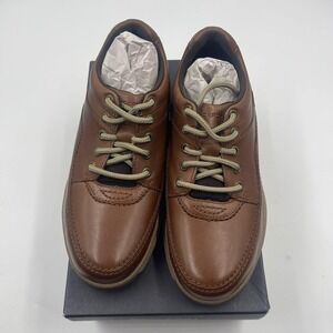 Rockport Men's Brown Leather Lace Up Casual Shoes Size 6.5 W